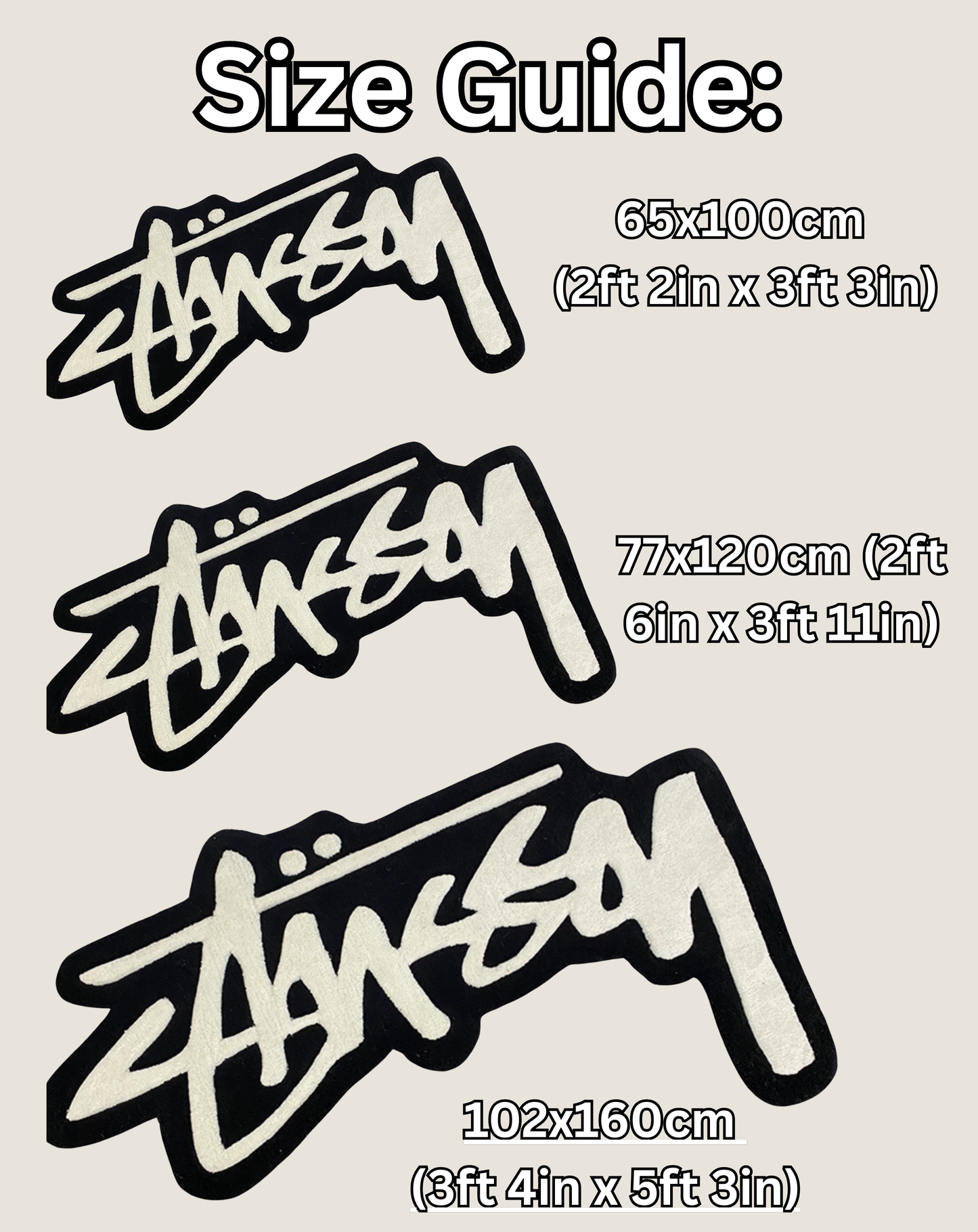 Stussy Script Rug