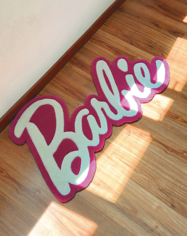 Barbie Script Rug