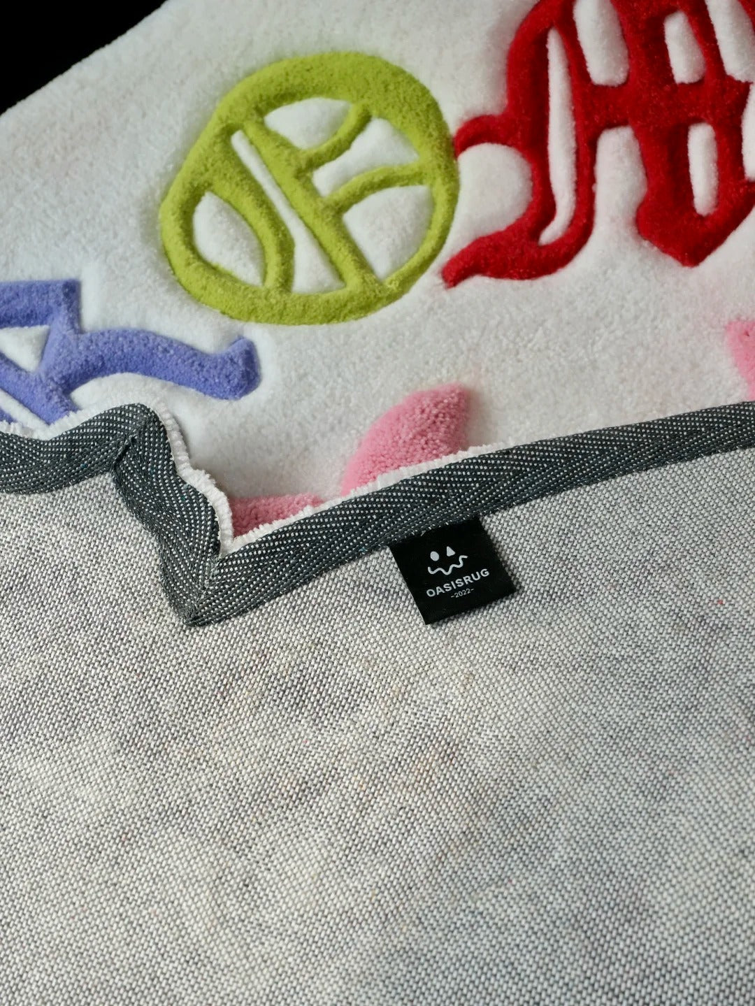 Colorful Chrome Hearts Inspired Tufted Rug | Custom Hand-Tufted Rug | Streetwear Room Decor