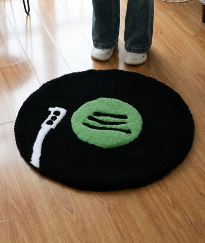 Music Vinyl Record Rug
