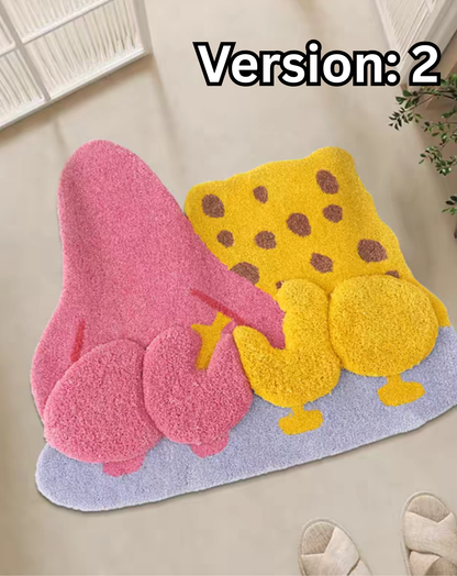 Spongebob With Patrick Rug