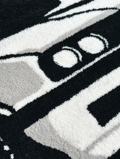 BMW Rug Vintage Car Tufted Rug Hypebeast Room Decor