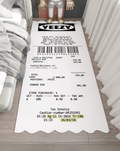 Yeezy Receipt Inspired Rug — Streetwear Tufted Rug Room Decor