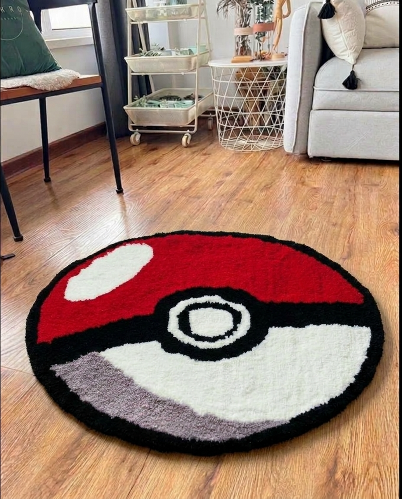Pokeball Rug