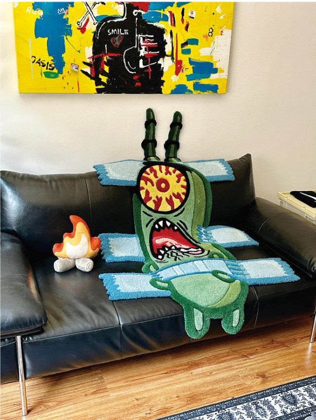 Large Plankton Rug SpongeBob Anime Tufted Rug