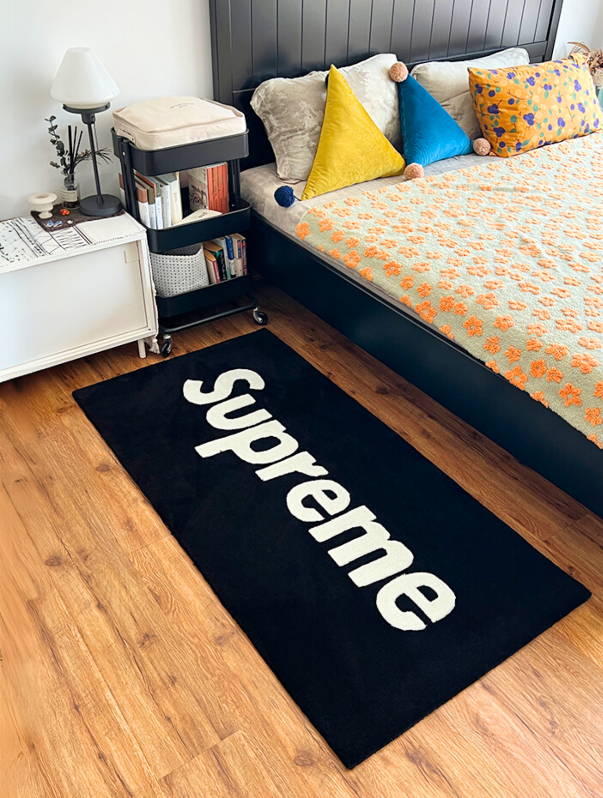 Supreme Rug Red & Black Box Logo | Hypebeast Runner Rug for
