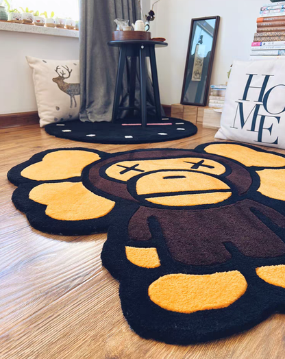 Bape Kaws Plush Rug Wide Angle View