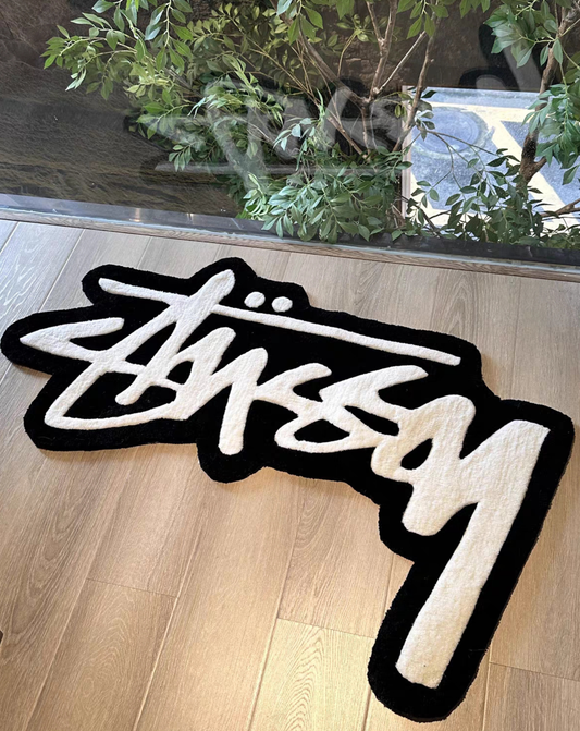 Streetwear Script Tufted Rug Graffiti Logo Room Decor Hypebeast Rug