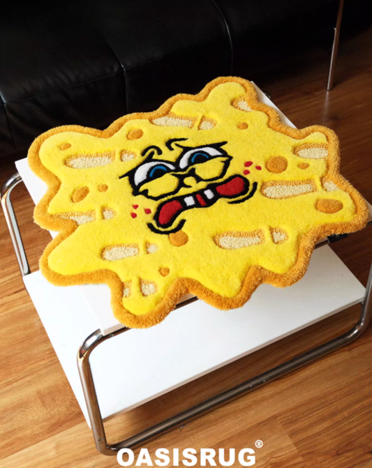 SpongeBob Rug Small Tufted Rug Funny Room Decor