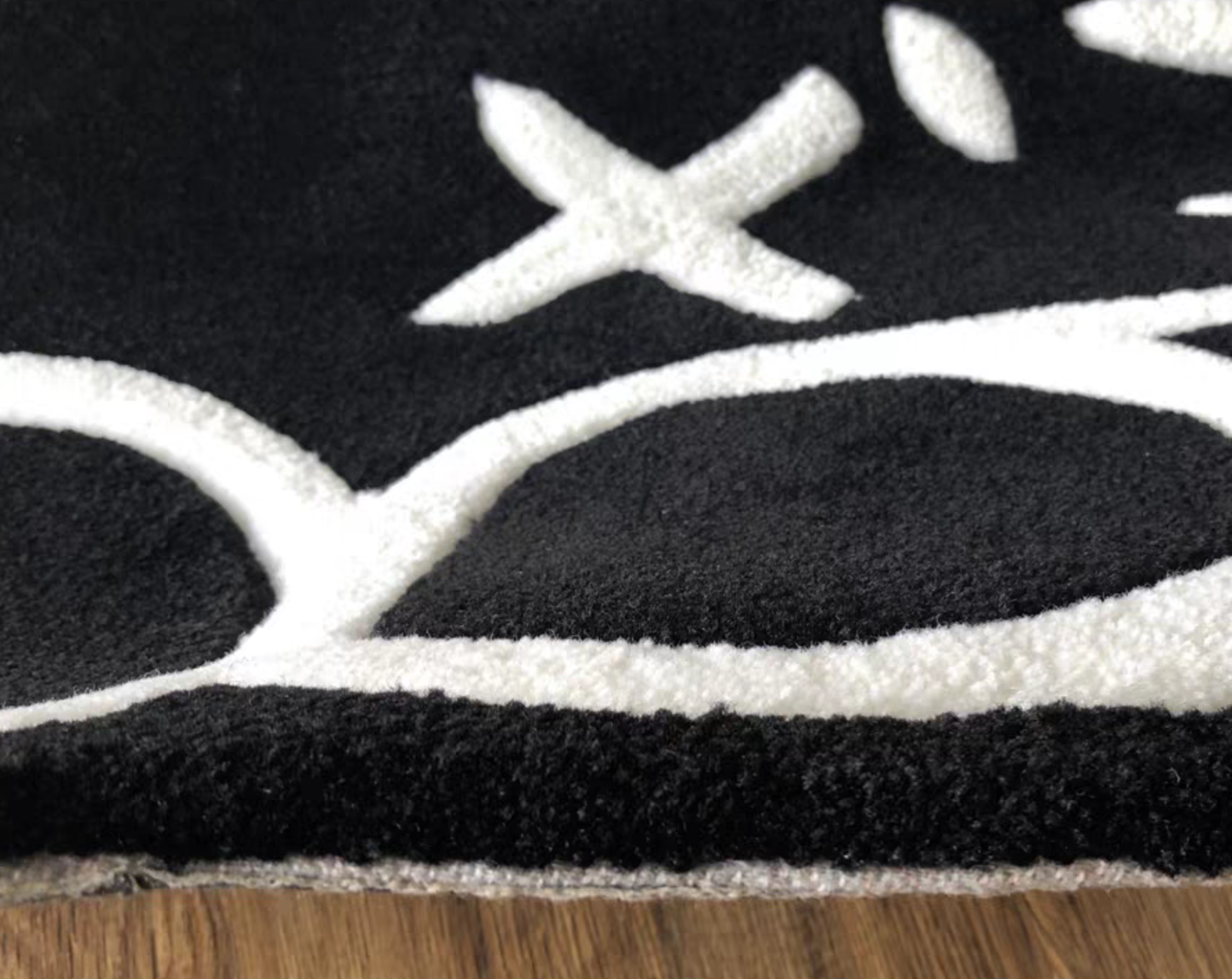 Kaws Inspired Tufted Rug
