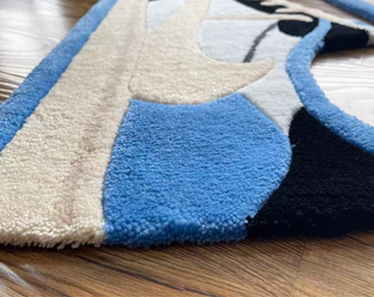 Blue Shoe Rug