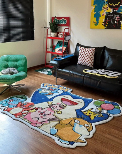 Snorlax Rug Large Pokemon Tufted Rug Room Decor