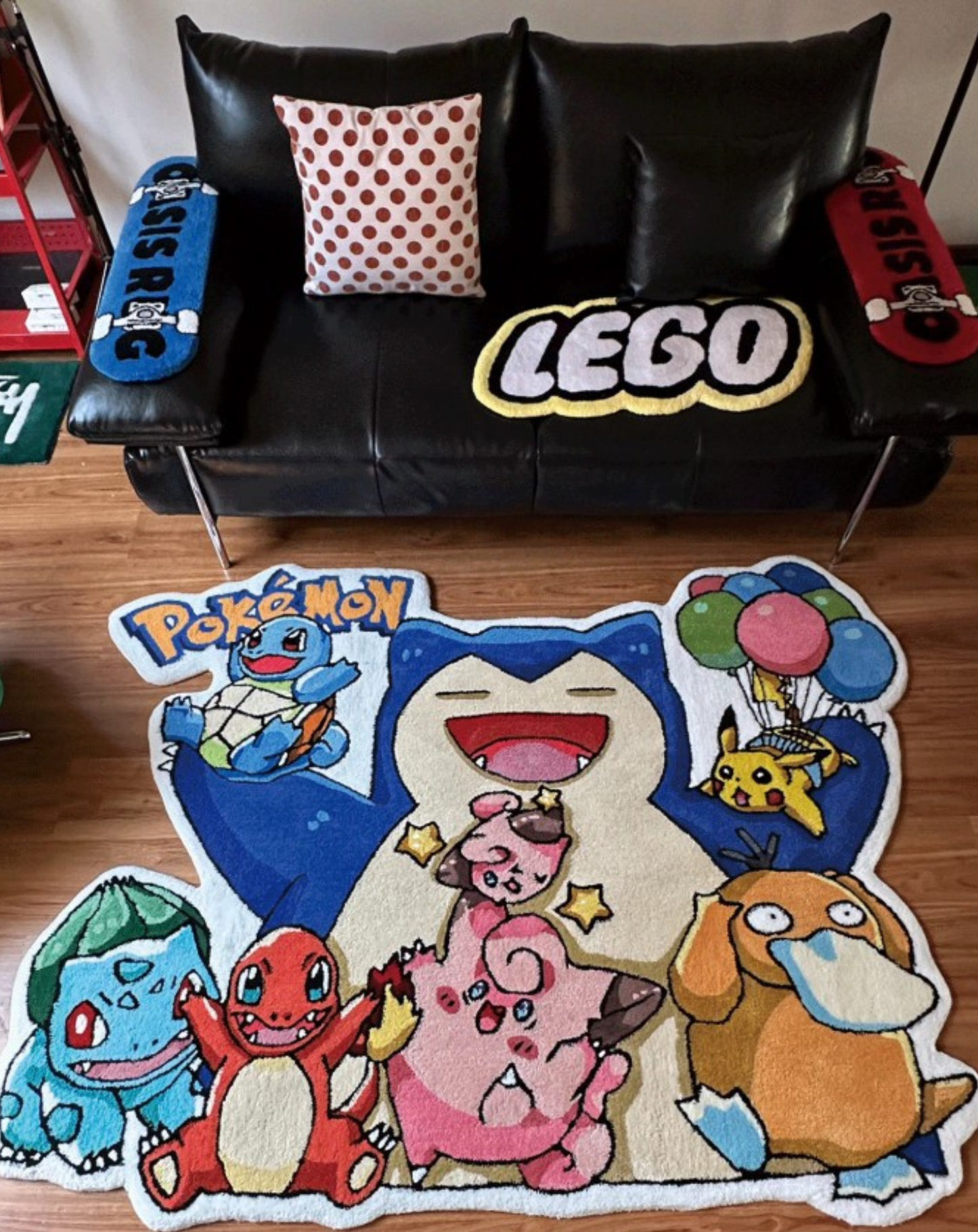 Snorlax Rug Large Pokemon Tufted Rug Room Decor