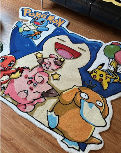 Snorlax Rug Large Pokemon Tufted Rug Room Decor