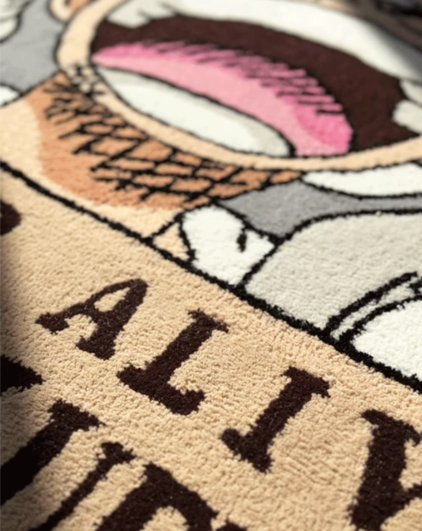 Luffy Wanted Poster Rug – One Piece Anime Tufted Rug