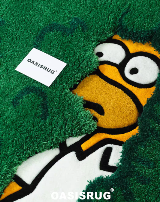 Homer Bush Rug Funny Tufted Rug