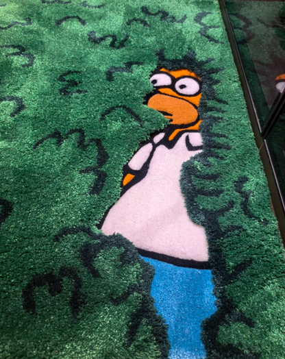 Homer Bush Rug Funny Tufted Rug