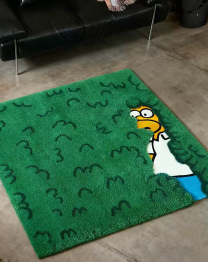 Homer Bush Rug Funny Tufted Rug