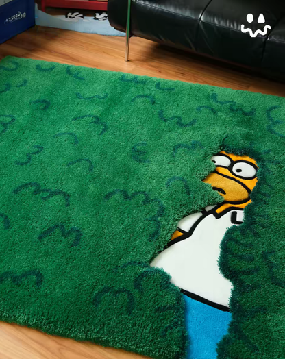 Homer Bush Rug Funny Tufted Rug