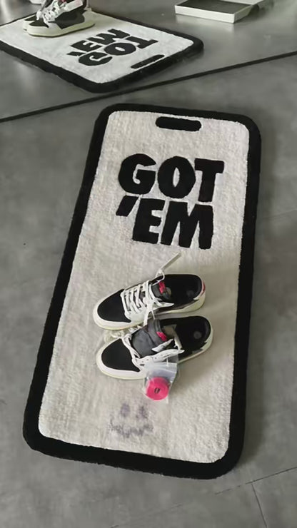 Got Em Tufted Rug Streetwear Room Decor Sneaker Inspired Rug