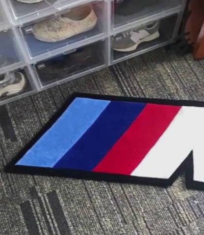 BMW M Rug Racing Stripe Tufted Rug Hypebeast Car Room Decor