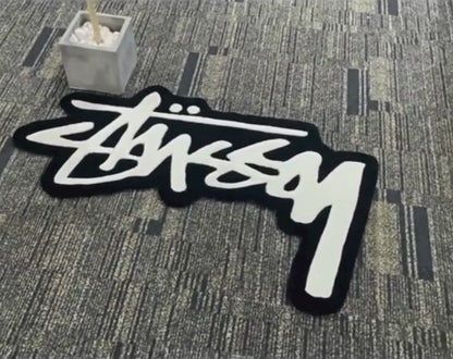 Streetwear Script Tufted Rug Graffiti Logo Room Decor Hypebeast Rug