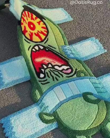 Large Plankton Rug SpongeBob Anime Tufted Rug