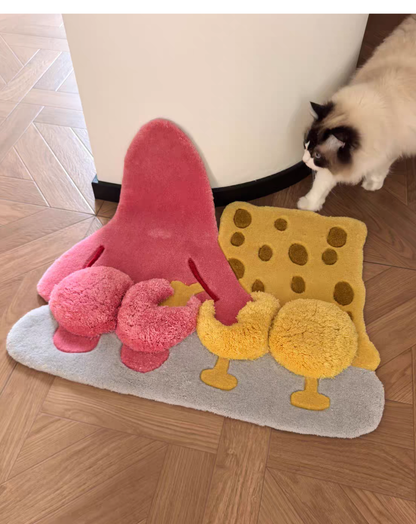 Spongebob With Patrick Rug